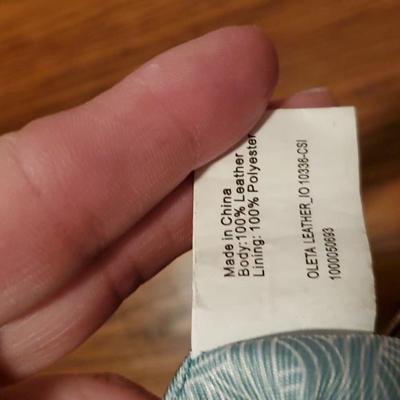 The Sak Gold Leather Purse 11x8.5 - Picture 6 of 7